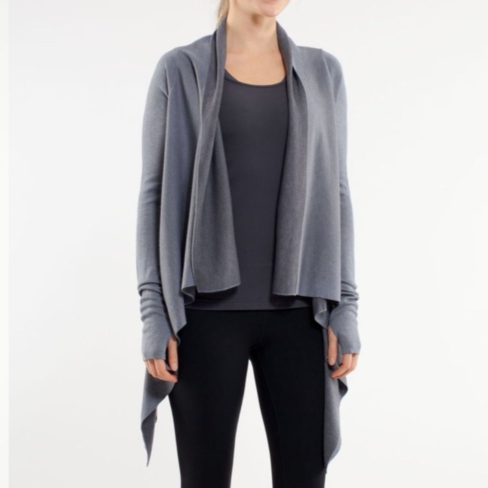 Lululemon Reflection Wrap Reversible Heathered Bl… - image 1